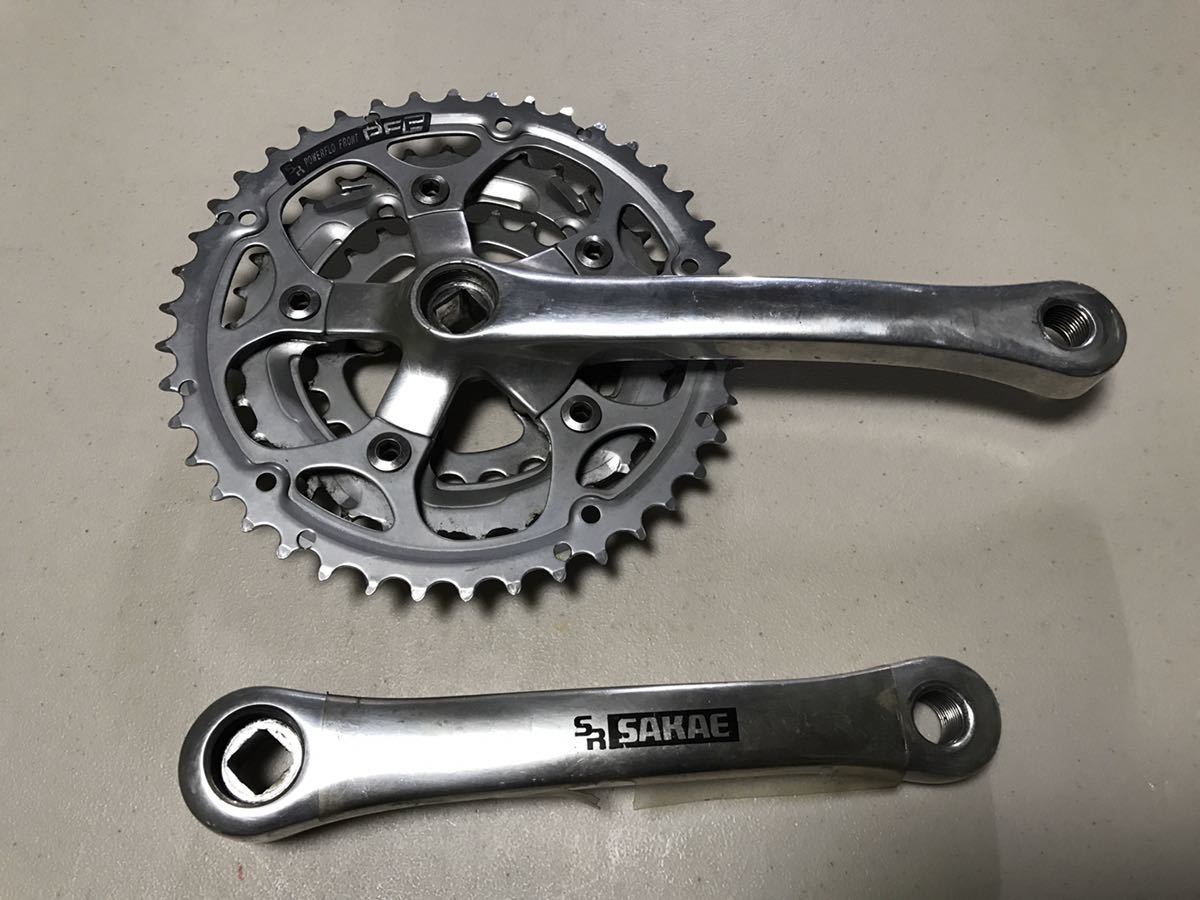  1996年頃 SR サカエ SAKAE CW-CH26 170㎜ クランク セット 42-34-24 トリプル オールド ビンテージ MTB(クランク)｜売買されたオークション情報、yahooの商品情報をアーカイブ公開 - オークファン クランク