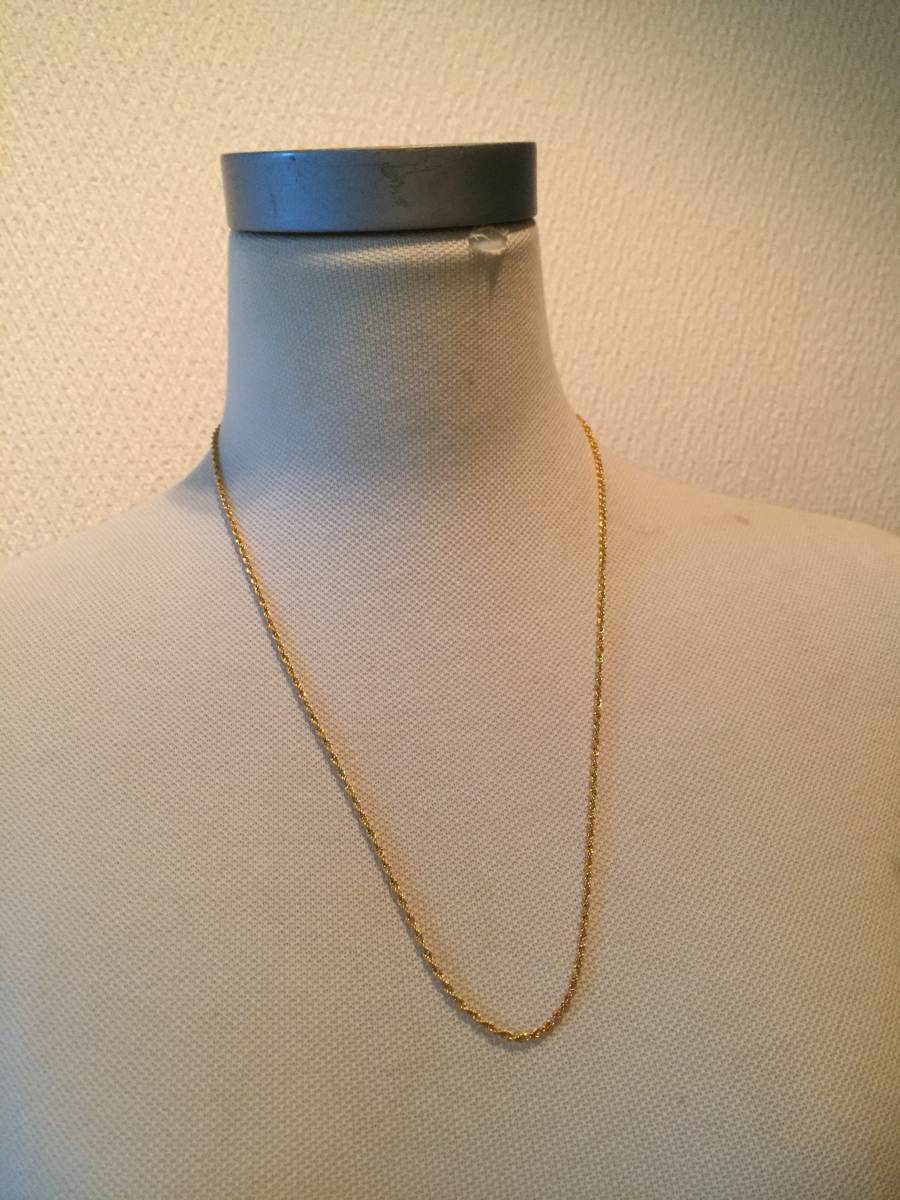 チェーン ツイストゴールドロープチェーンネックレス、レトロな 