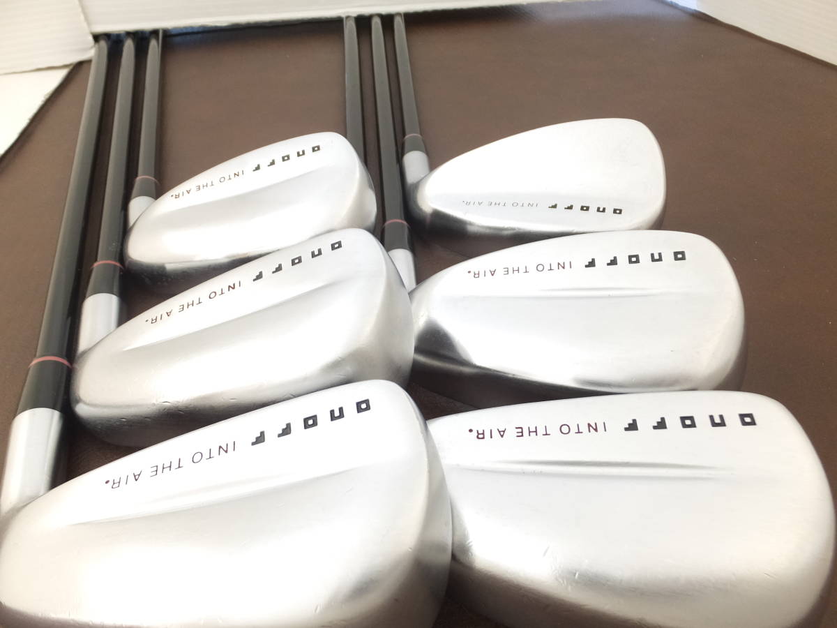 ONOFF KURO THE CLUBS IRON FORGED INTO AIR オノフ 6PC IRONS DAIWA S-FLEX GOLF GLOBERIDE 黒