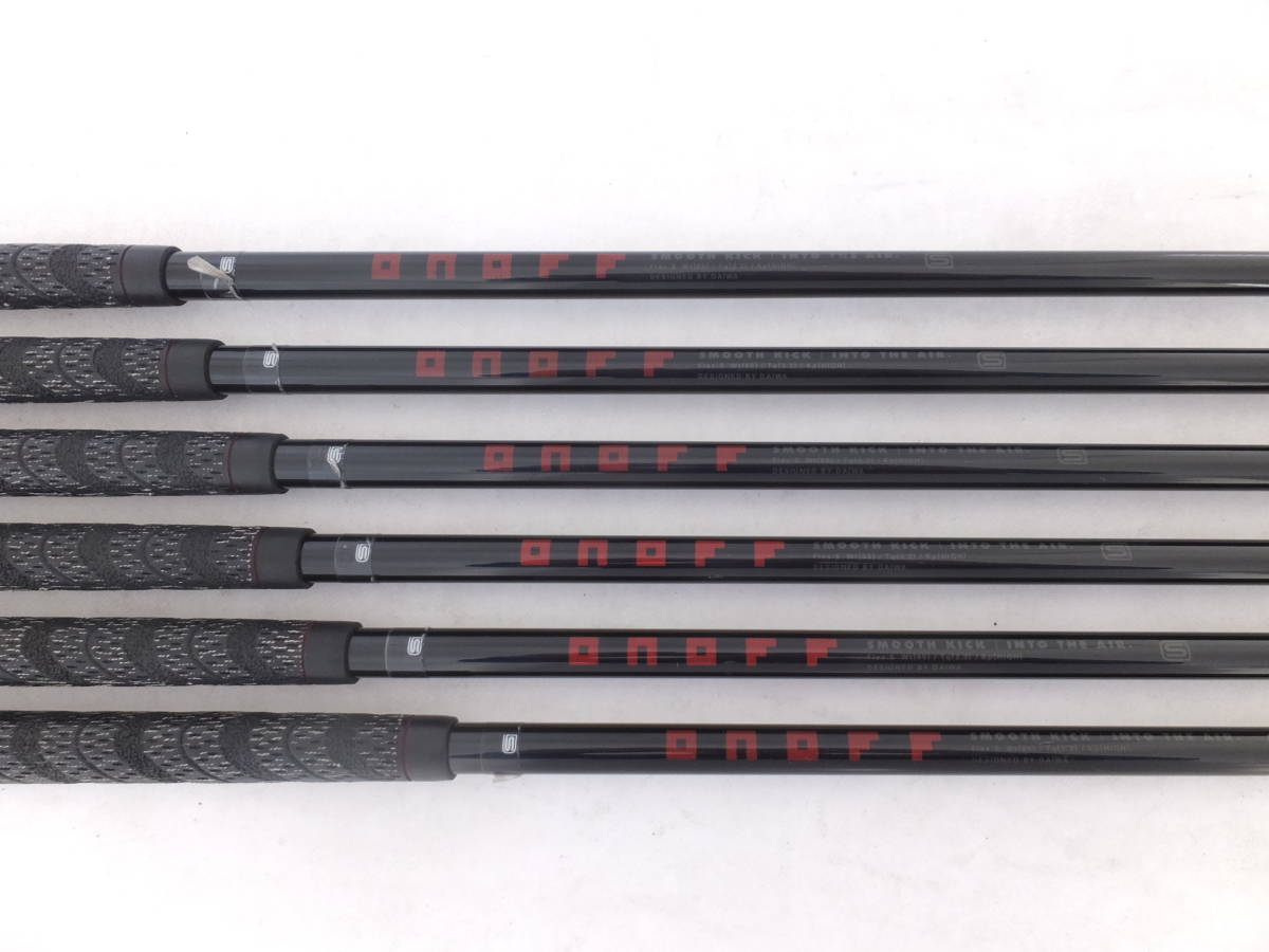 ONOFF KURO THE CLUBS IRON FORGED INTO AIR オノフ 6PC IRONS DAIWA S-FLEX GOLF GLOBERIDE 黒