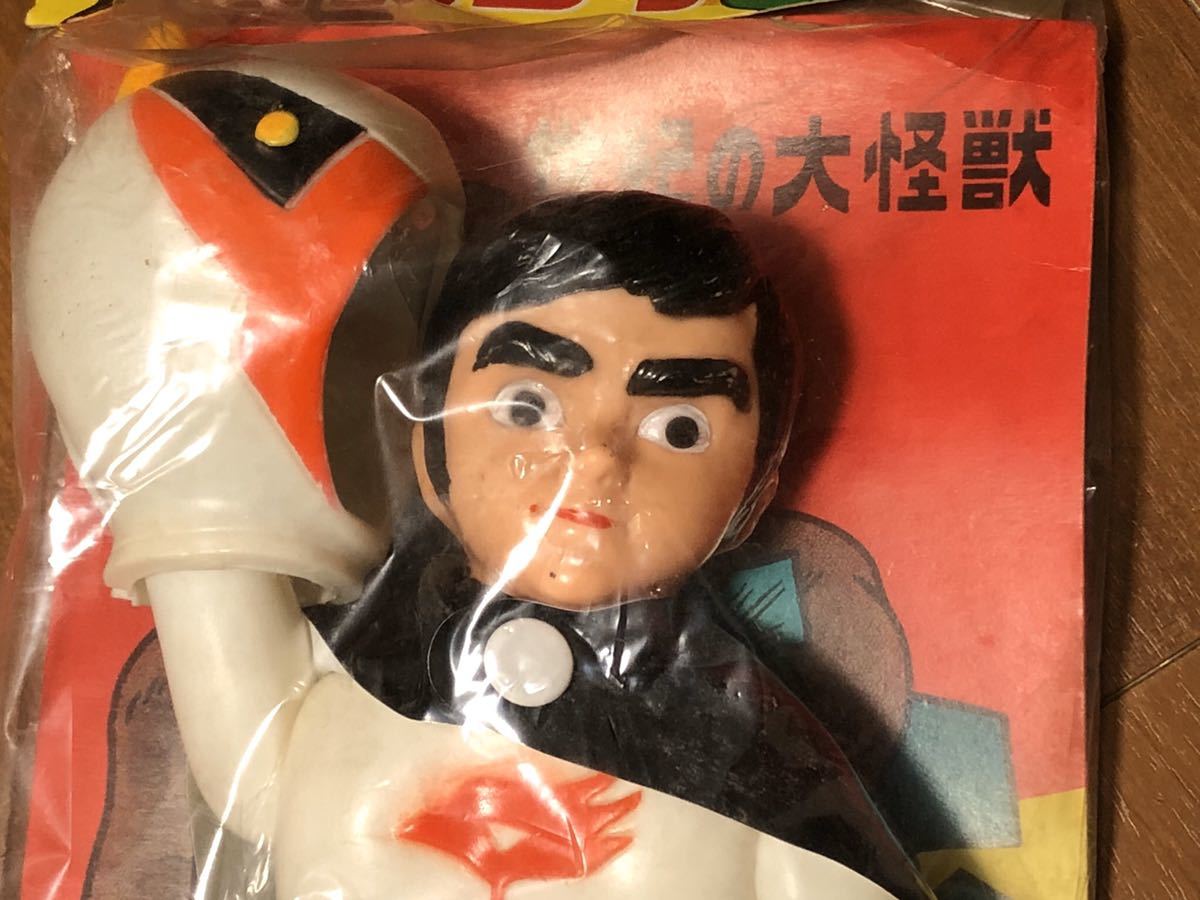 科学忍者隊ガッチャマン【大鷲の健・ソフビ】当時物 ポピー パチ 