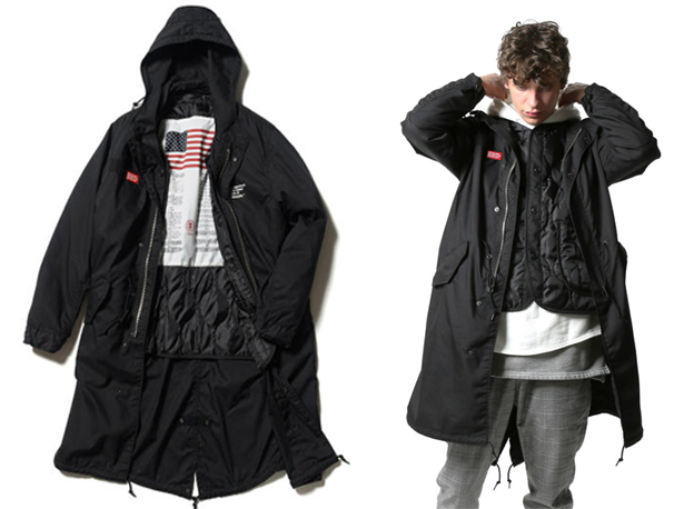 ◇uniform experiment / ALPHA 18AW ライナー付 M-51 MODS COAT モッズ