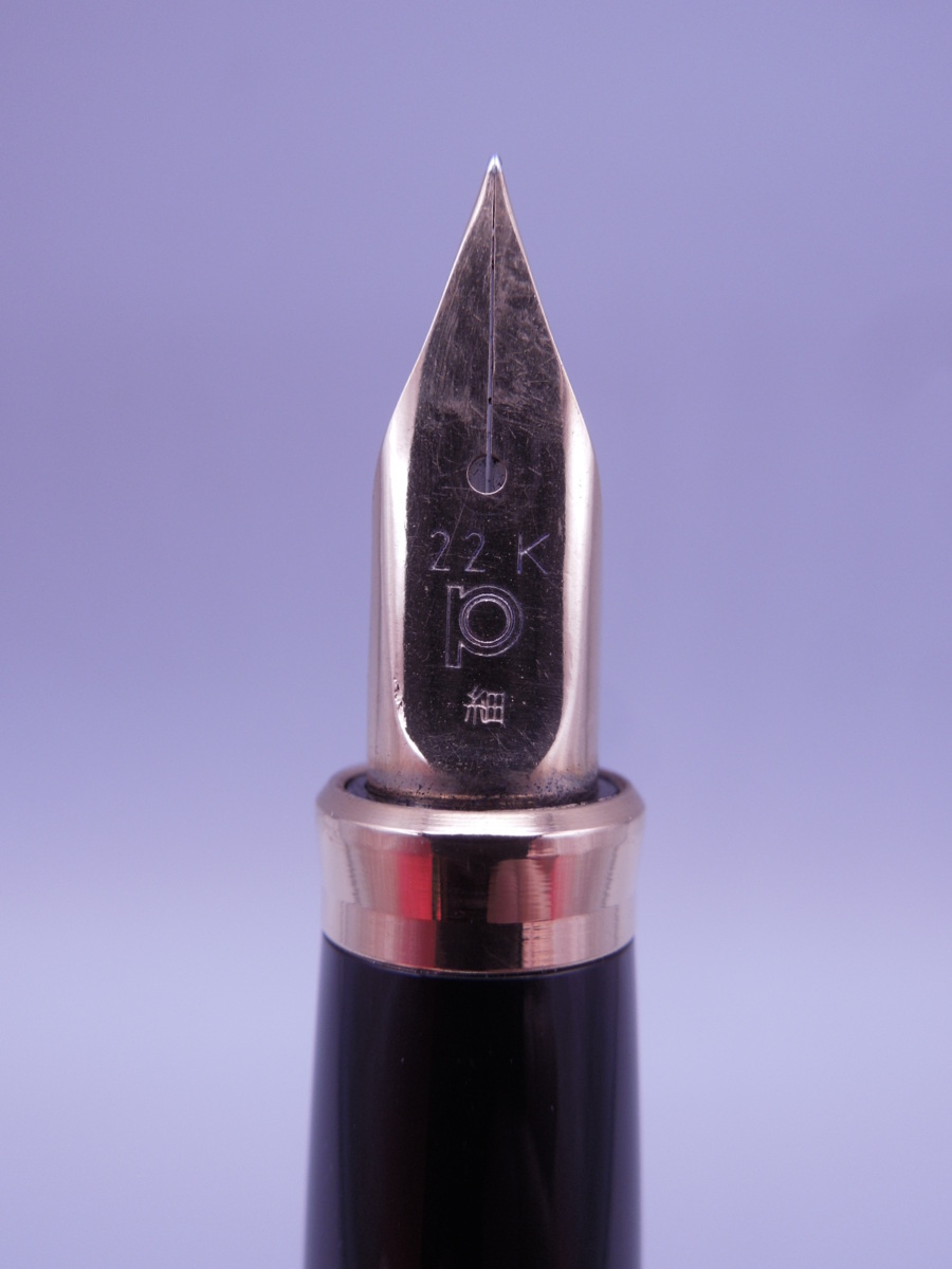 美品 PLATINUM プラチナ 22 万年筆 22Kペン先_6