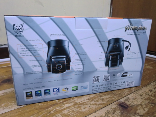 AMARYLLO ATOM AR3s 屋外用自動追跡防犯カメラ