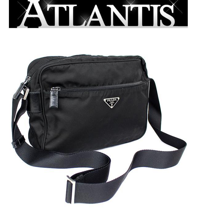 高品質，品質保証 プラダ PRADA ショルダーバッグ ナイロン 外ファスナーポケット 黒(ショルダーバッグ)｜売買されたオークション情報、yahooの商品情報をアーカイブ公開 - オークファン かばん、バッグ