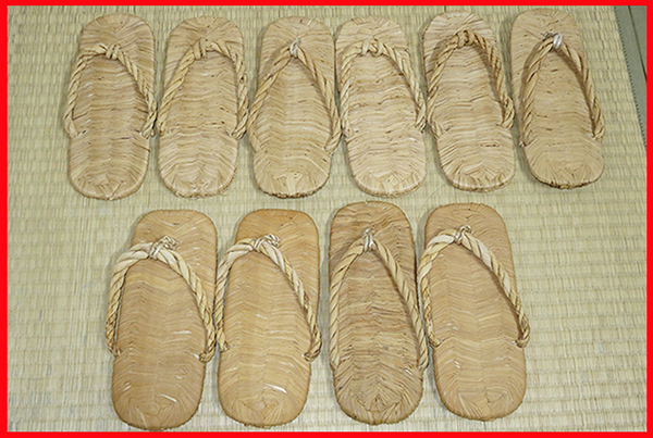 ◇ 茶道具 露地道具 数寄屋草履 【 露地草履 】5足 露地道具 露地草履