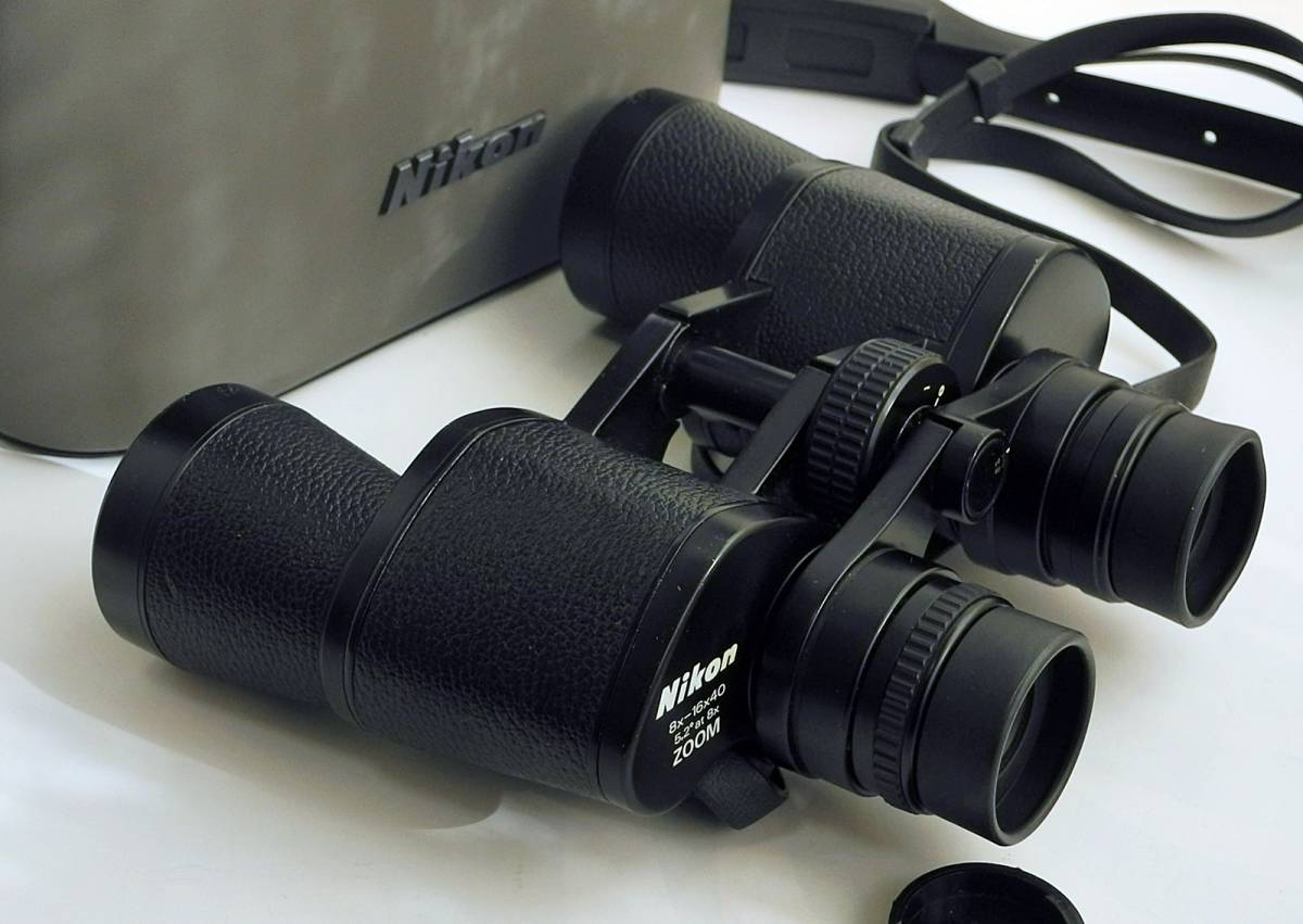 双眼鏡 ニコン ZOOM Nikon 5.2° 8x-16x40 8x at In Japan 5.2 At made 8×－16×40 ケース付 NIKON