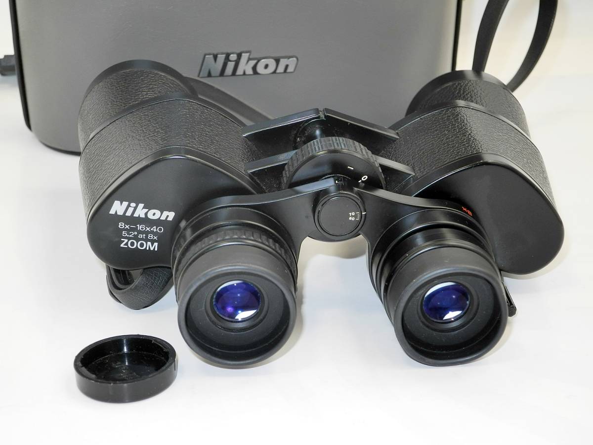 双眼鏡 ニコン ZOOM Nikon 5.2° 8x-16x40 8x at In Japan 5.2 At made 8×－16×40 ケース付 NIKON