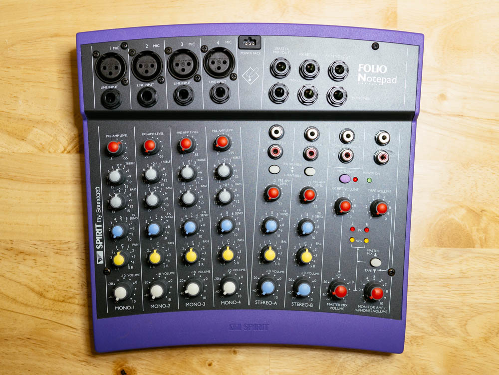 アナログミキサー SPIRIT by Soundcraft Folio Notepad Made In England(ミキサー)｜売買された