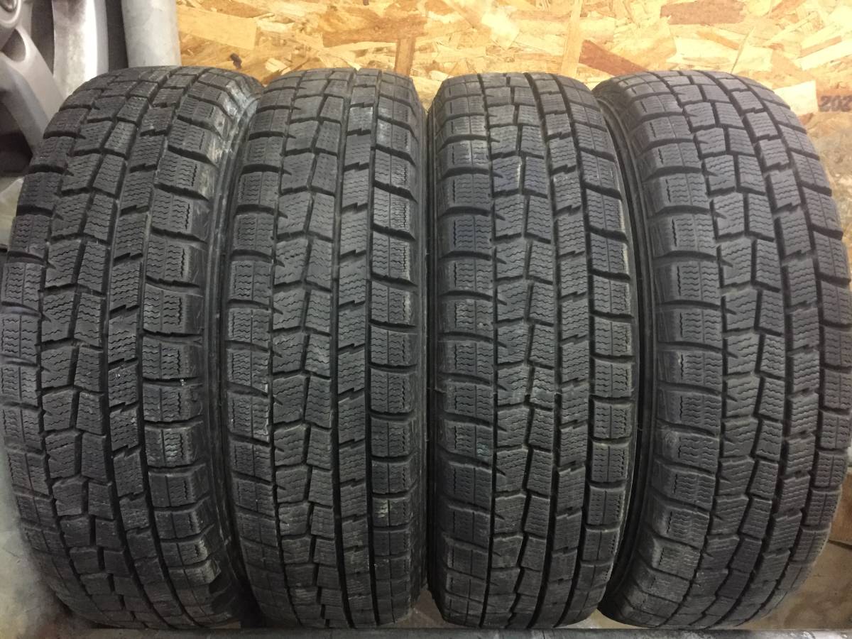 良品バリ山スタッドレス155/65R13 ダンロップ WINTER MAXX WM01＆社外 