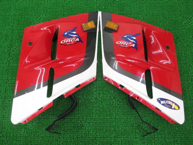 中古 純正 ZX-10 サイドカウル 純正左右 赤 55028-1190/55028-1191