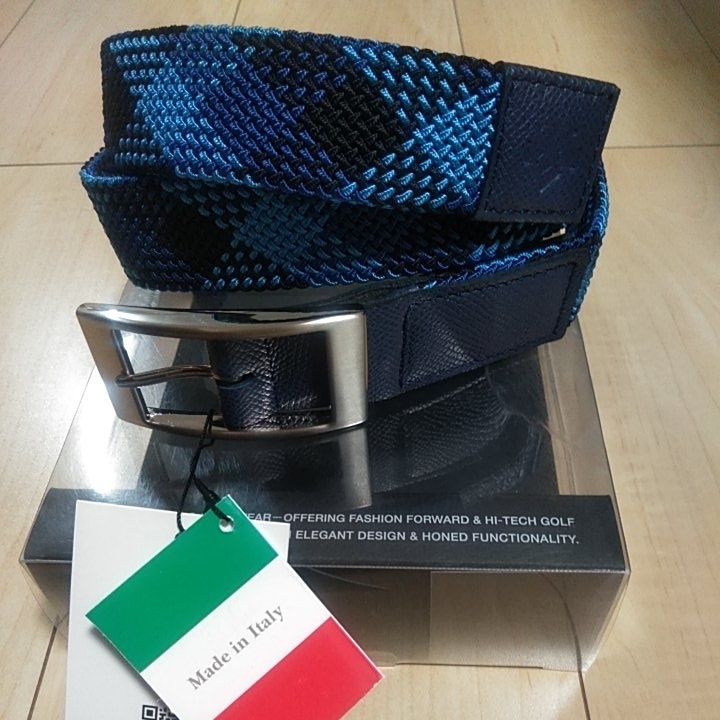 驚きの破格値，驚きの破格値，HOT 最終1点 イタリア製 定価19800 DESCENTE GOLF レザー メッシュベルト フリー 青 紺 牛革 上質な一本 デサント ゴルフ ベルト(その他)｜売買されたオークション情報、yahooの商品情報をアーカイブ公 ベルト