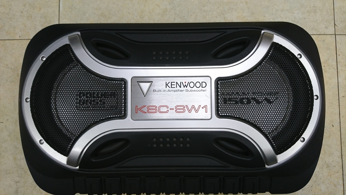KENWOOD KSC-SW01 サブウーファー 配線・リモコン完備 KENWOOD