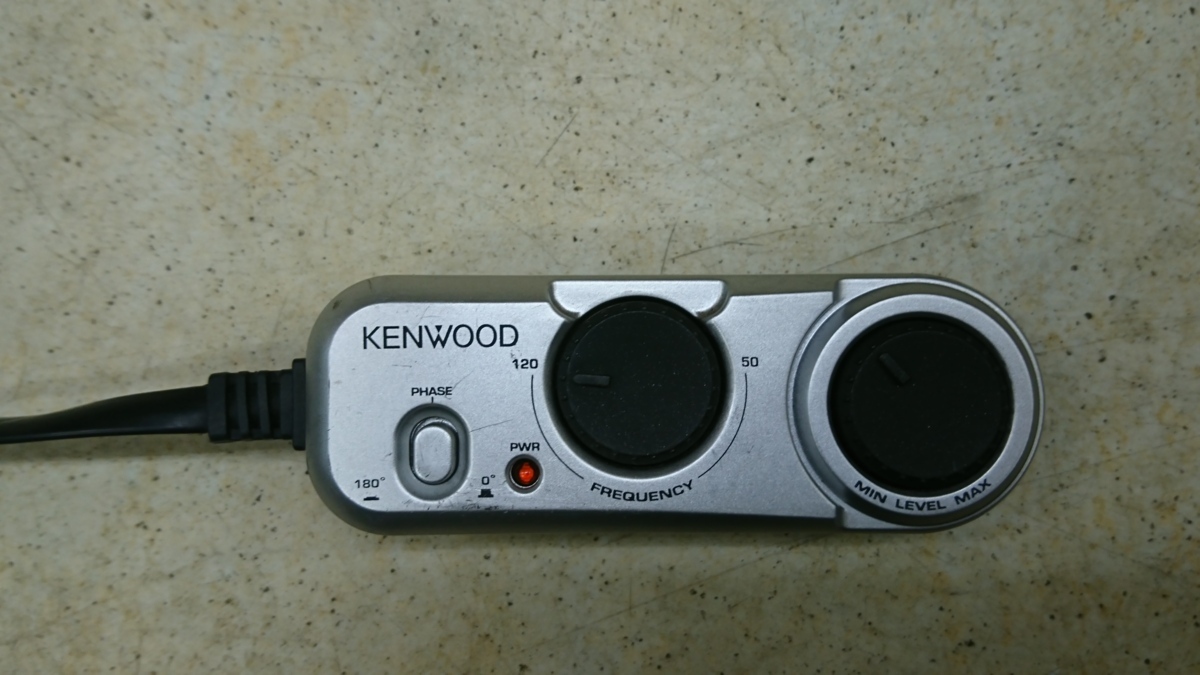 KENWOOD KSC-SW01 サブウーファー 配線・リモコン完備 KENWOOD