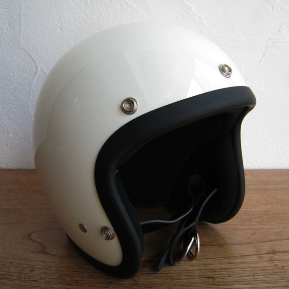 TT&CO スーパーマグナム ジェットヘルメット 白