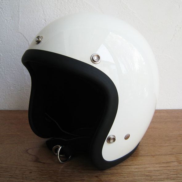TT&CO スーパーマグナム ジェットヘルメット 白 スーパーマグナム