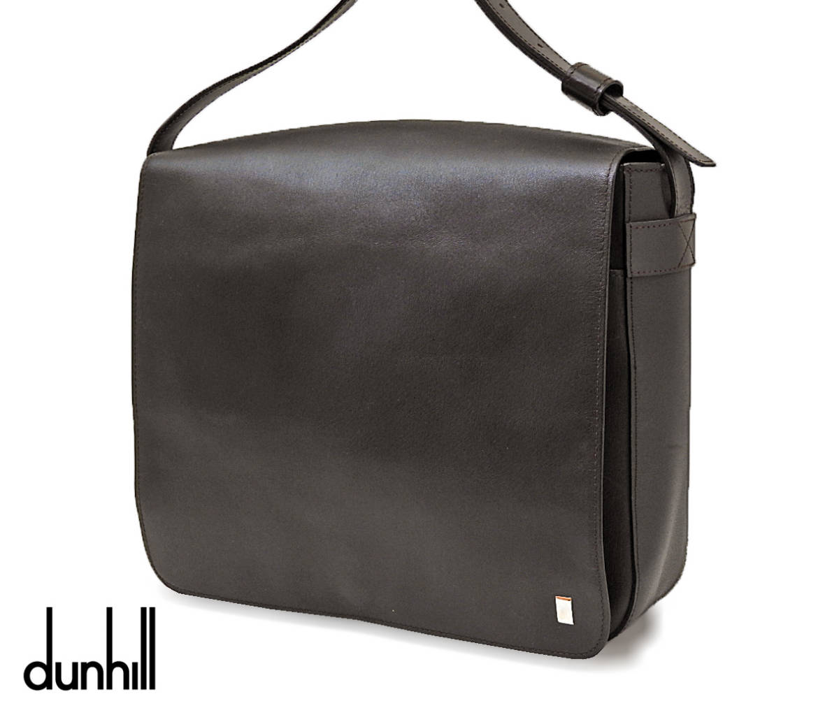 極美品】dunhill ダンヒル レザーメッセンジャー ショルダーバッグ 