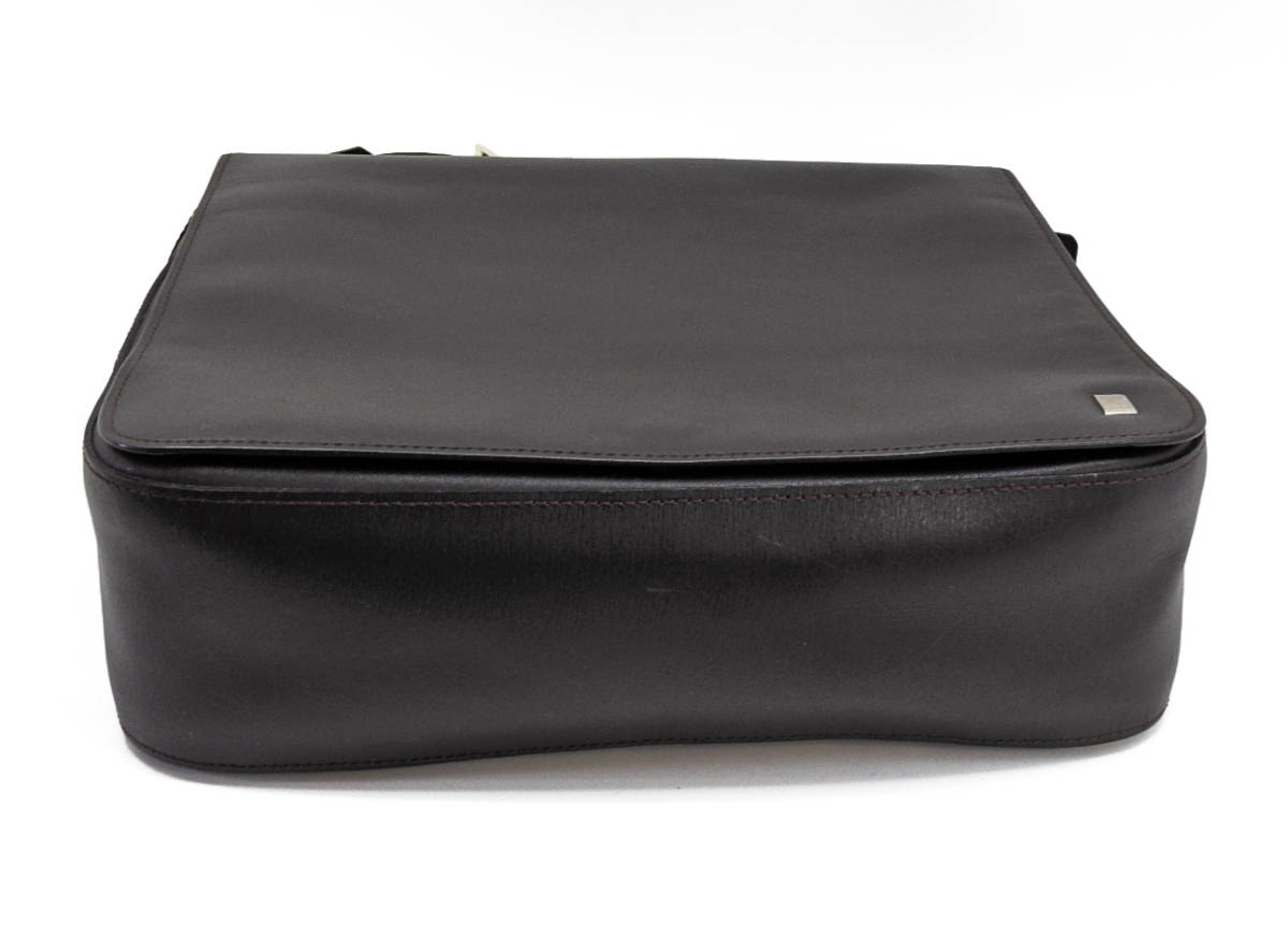 極美品】dunhill ダンヒル レザーメッセンジャー ショルダーバッグ