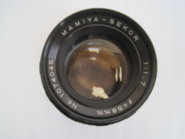 MAMIYA-SEKOR オールドレンズ　（ジャンク品） ジャンク品】MAMIYA SEKOR 1:1.7 f=58mm 【公式通販】