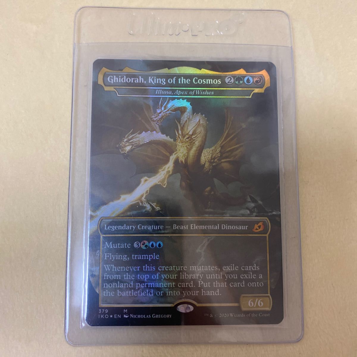 宇宙の帝王、キングギドラ ゴジラ　foil ⁄ of 日版 Foil(379)□ゴジラ□《宇宙の帝王、キングギドラ⁄Ghidorah