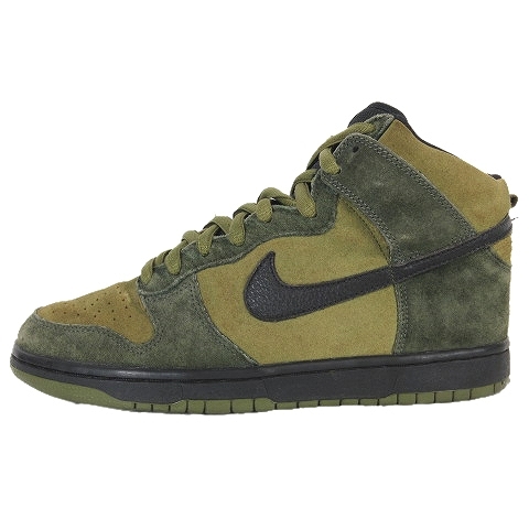 ナイキ エスビー NIKE SB DUNK HIGH PRO SB HULK TODD JORDAN ダンク ハイ プロ ハルク スニーカー 28.0 カーキ 305050-303/△H53☆AA★