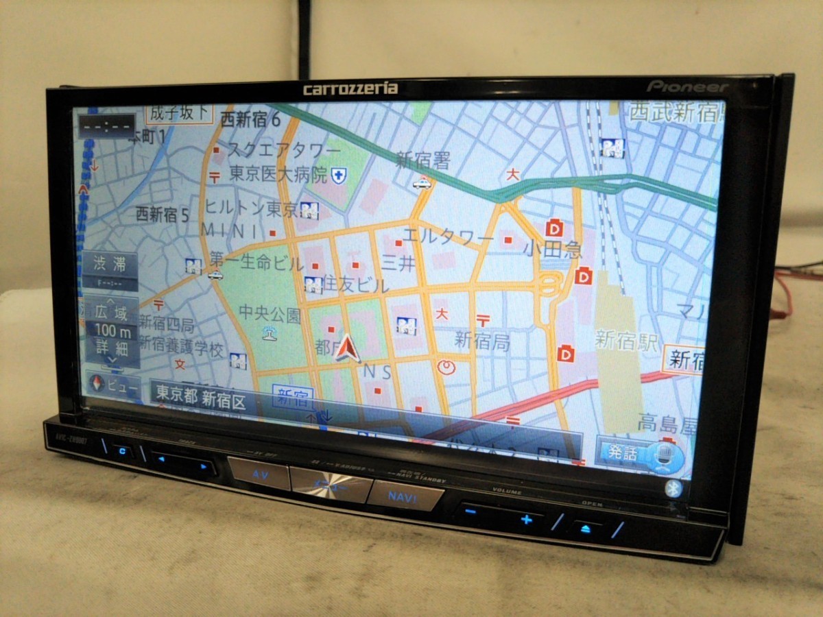 中古 2019年版 カロッツェリア AVIC-ZH0007 HDDナビ 地デジ⁄フルセグ