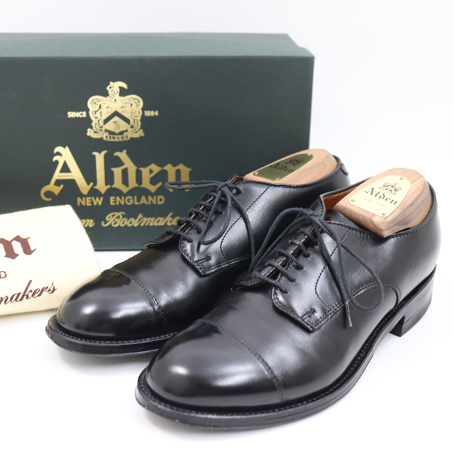 人気，限定SALE k2022 本物 ALDEN オールデン モディファイド カーフ レザー ブラック サイズ 5 1/2 箱 保存袋 シューツリー付き(オールデン)｜売買されたオークション情報、yahooの商品情報をアーカイブ公開 - オ その他