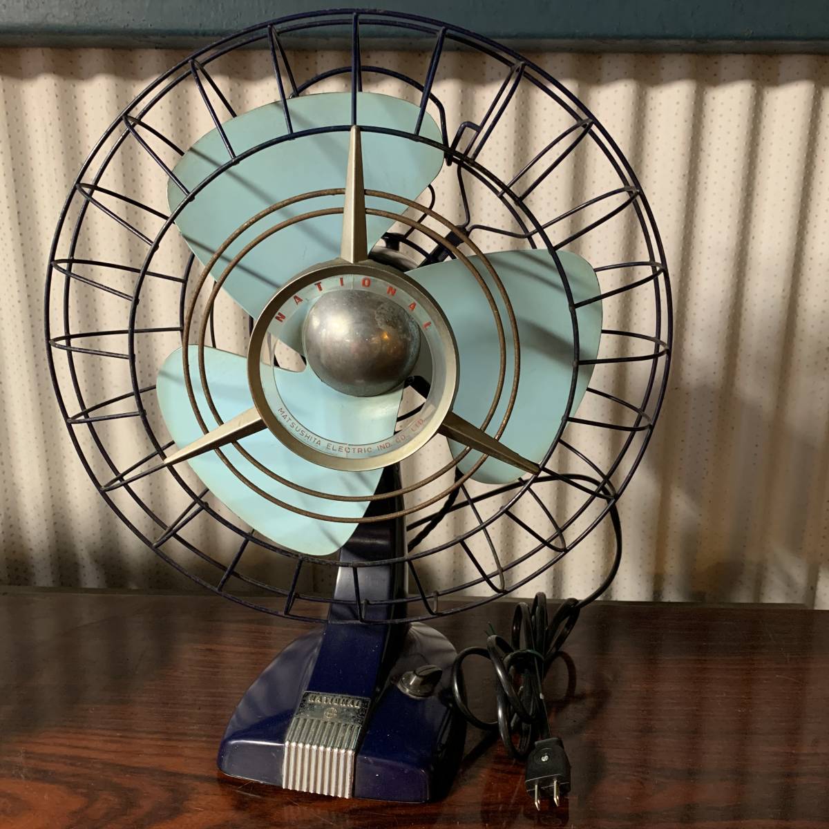 昭和レトロ 扇風機 National ナショナル 当時物 - レトロ 動作品 F