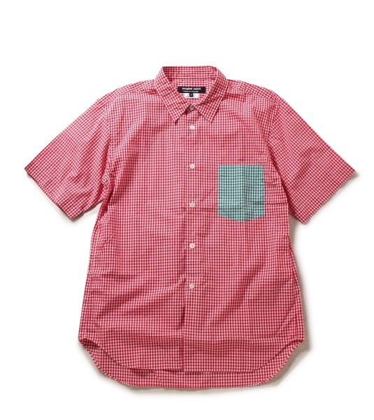  週末限定SALE 送料210円 COMME des GARCONS HOMME DEUX コムデギャルソンオムドゥ 半袖ギンガムシャツ size S(半袖シャツ)｜売買されたオークション情報、yahooの商品情報をアーカイブ公開 - オークファ 男性用