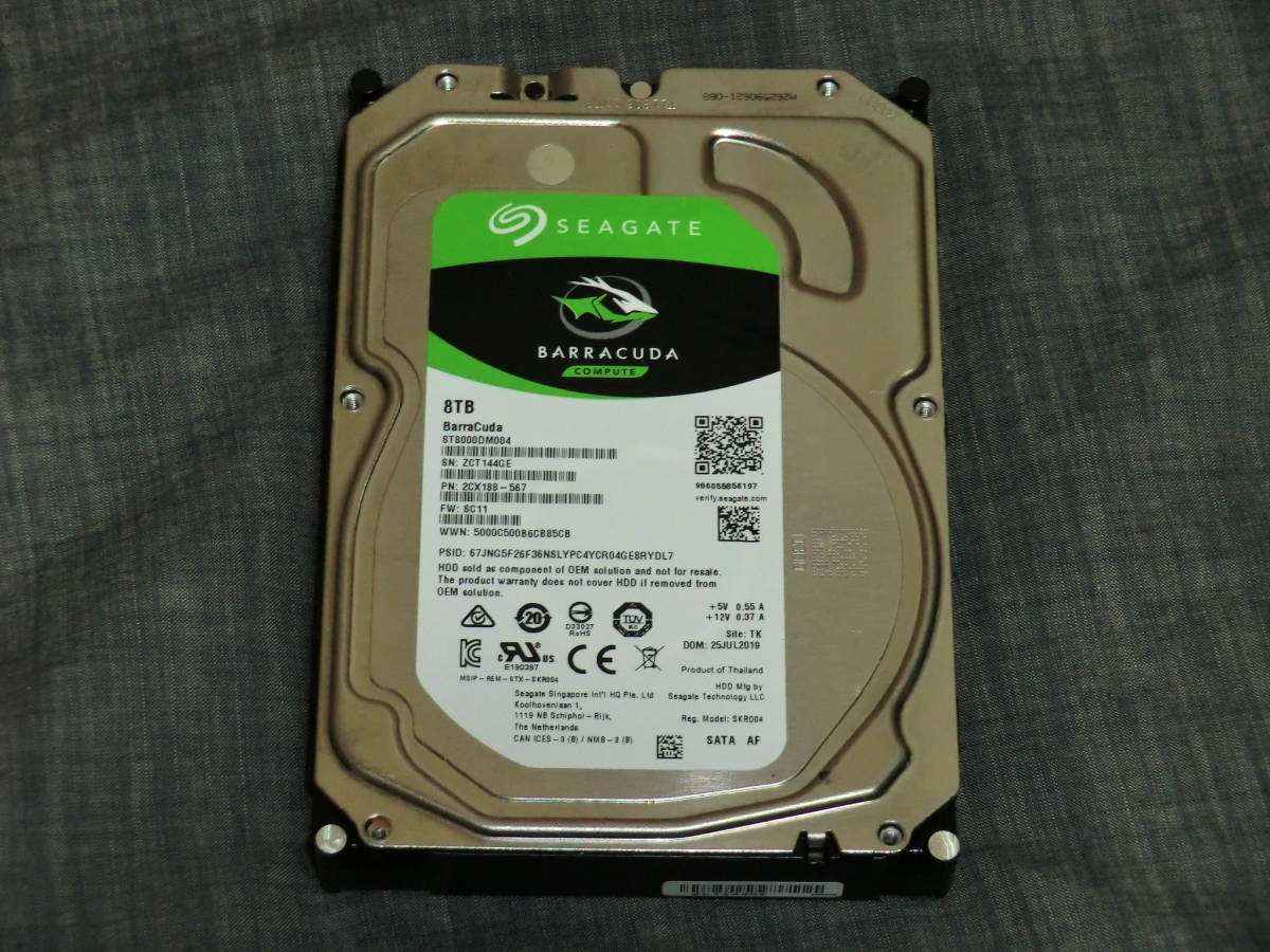 Seagate Barracuda COMPUTE 8TB HDD ジャンク