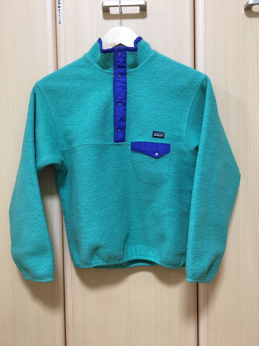【限定SALE，最新作】 patagonia パタゴニア フリース スナップT キッズ エメラルドグリーン(子ども用)｜売買されたオークション情報、yahooの商品情報をアーカイブ公開 - オークファン 子ども用