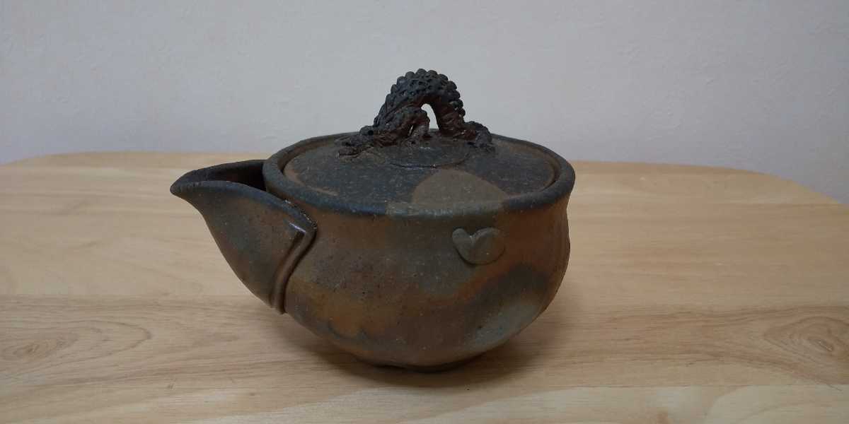 備前焼 作者不明 在銘 宝瓶 急須 煎茶道具 備前 