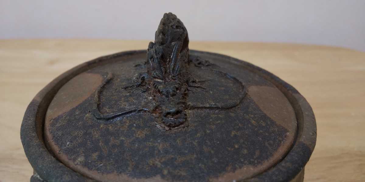 宝瓶 急須 備前焼 - 在銘 Sazen Tea 備前焼宝瓶 ( K11 作家物 煎茶道具