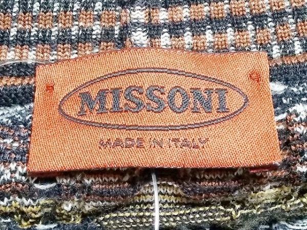 ミッソーニ MISSONI 長袖セーター サイズ46 L 黒×ダークブラウン×マルチ レディース トップス MISSONI ミッソーニ | 中古・古着通販MISSONI 長袖カットソー 通販