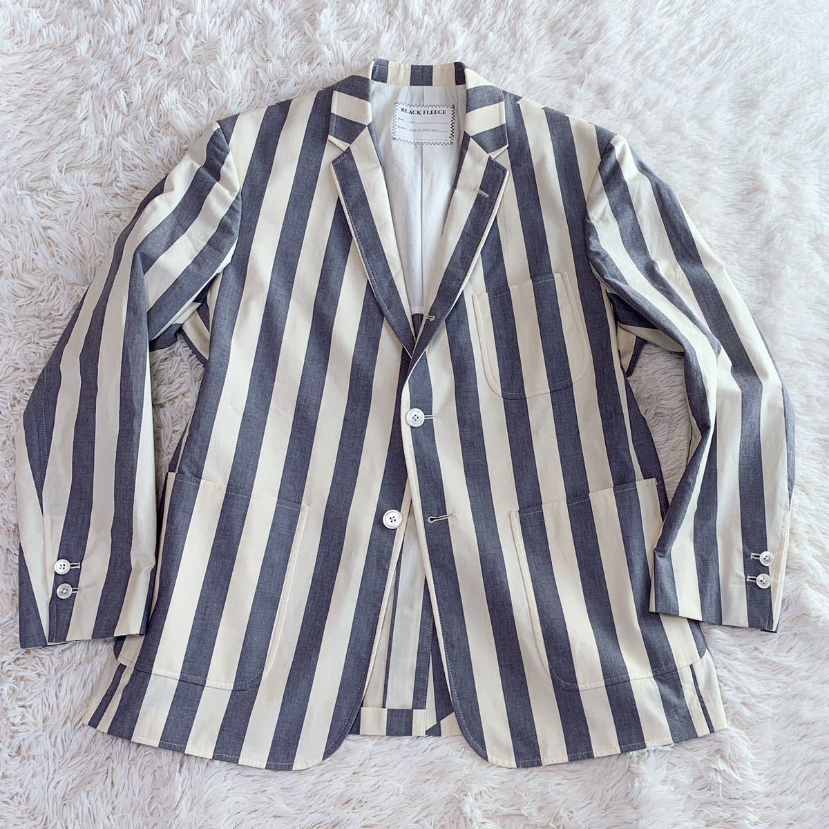 FLEECE Brooks Brothers | BY フーデッド ナイロン パッファー 