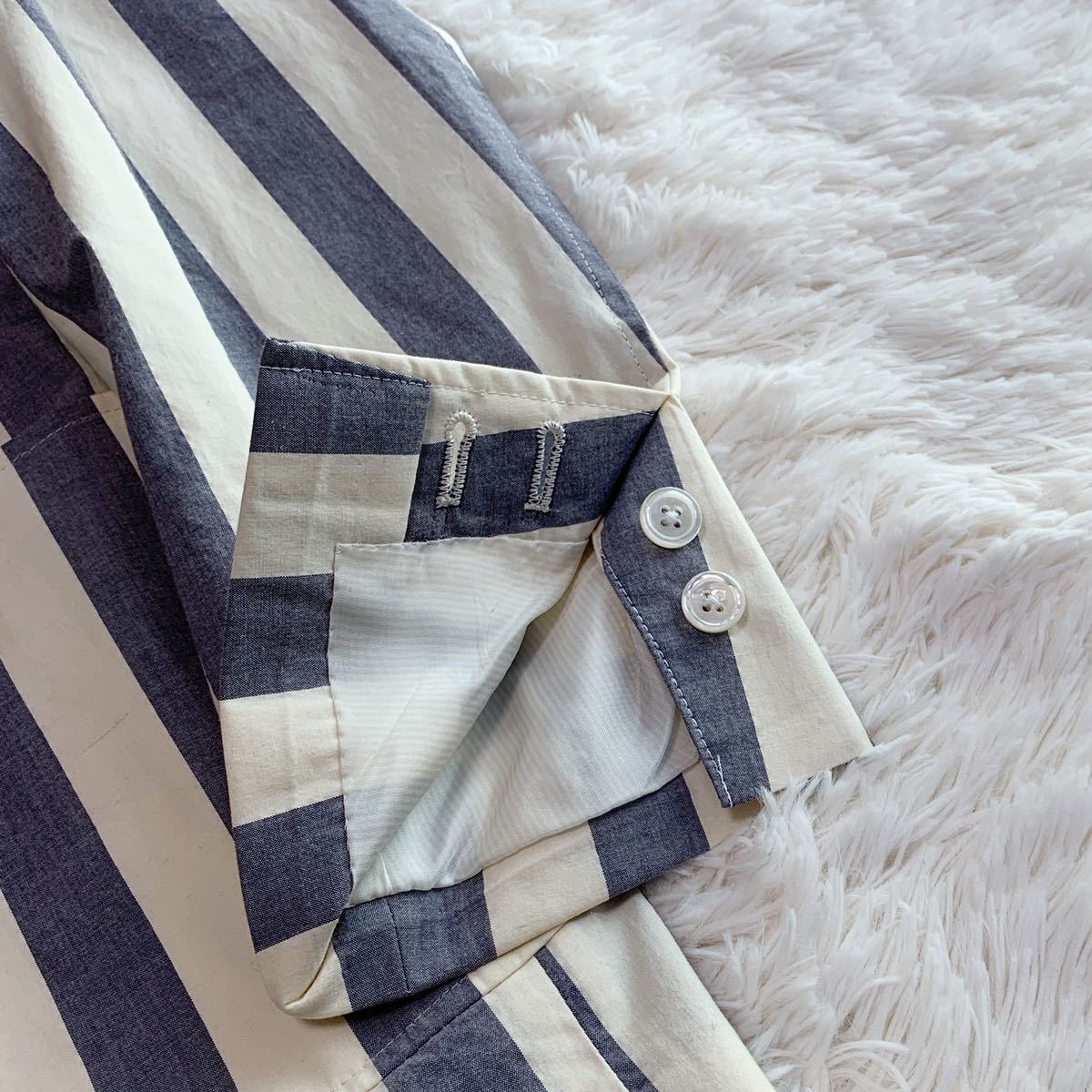 FLEECE Brooks Brothers | BY フーデッド ナイロン パッファー 