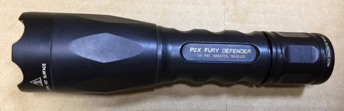 P2X SUREFIRE FURY DEFENDER Fury : Surefire (シュアファイア) シュアファイア Defender P2XD-A-BK LED LEDフラッシュ DIY | アカリ