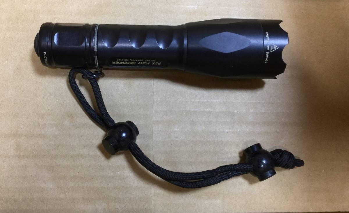 P2X SUREFIRE FURY DEFENDER Fury : Surefire (シュアファイア) シュアファイア Defender P2XD-A-BK LED LEDフラッシュ DIY | アカリ