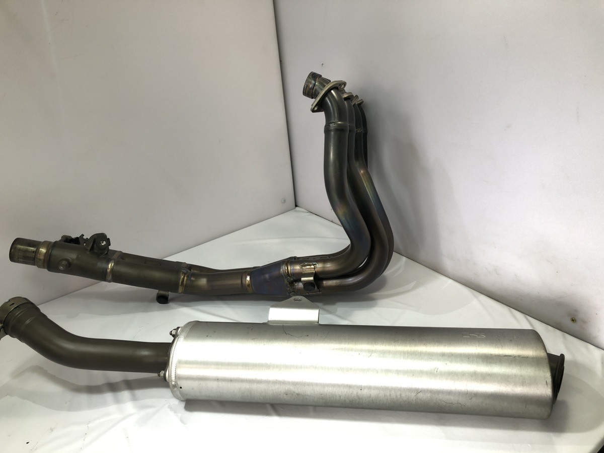 kawasaki ZX-10R ZXT00C 04 05 C型 チタンマフラー 大きな損傷無し