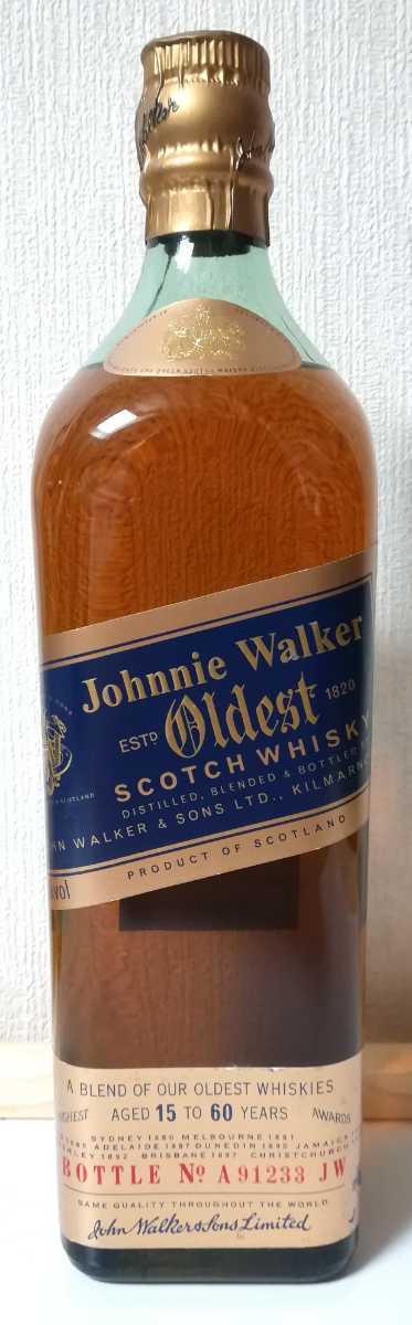  JOHNNIE WALKER OLDEST SCOTCH WHISKY AGED 15 TO 60 YEARS ジョニーウォーカー スコッチ ウイスキー 未開栓 古酒(スコッチ)｜売買されたオークション情報、yahooの商品情報をアーカイブ公開 - オークファン スコッチ