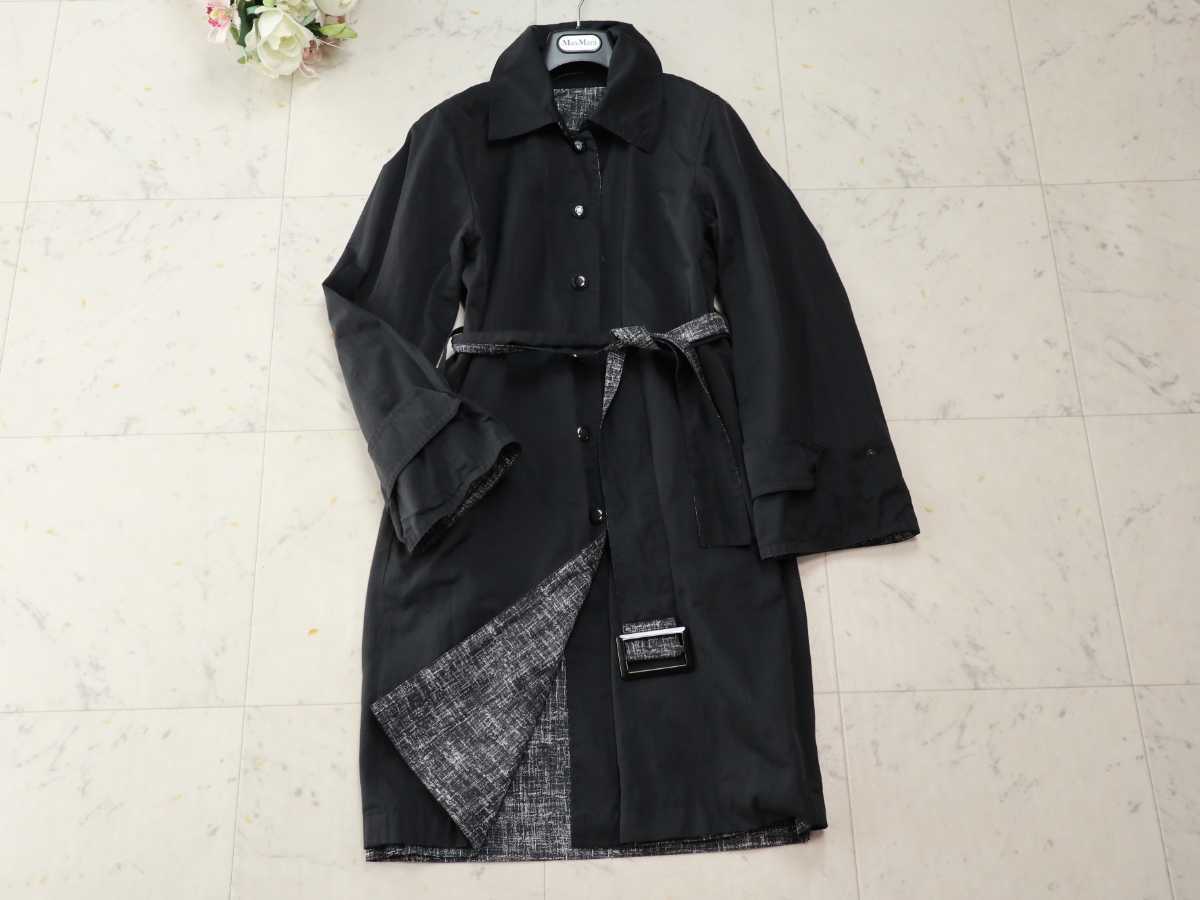  マックスマーラ Max Mara 春の羽織り イタリア製 リバーシブル2way モダン柄 エレガント コートsize 36(コート)｜売買されたオークション情報、yahooの商品情報をアーカイブ公開 - オークファン コート