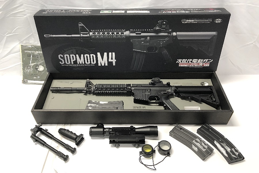 東京 東京マルイ Sopmod M4 次世代電動ガン 外装カスタム 電動ガン 売買されたオークション情報 Yahooの商品情報をアーカイブ公開 オークファン Aucfan Com