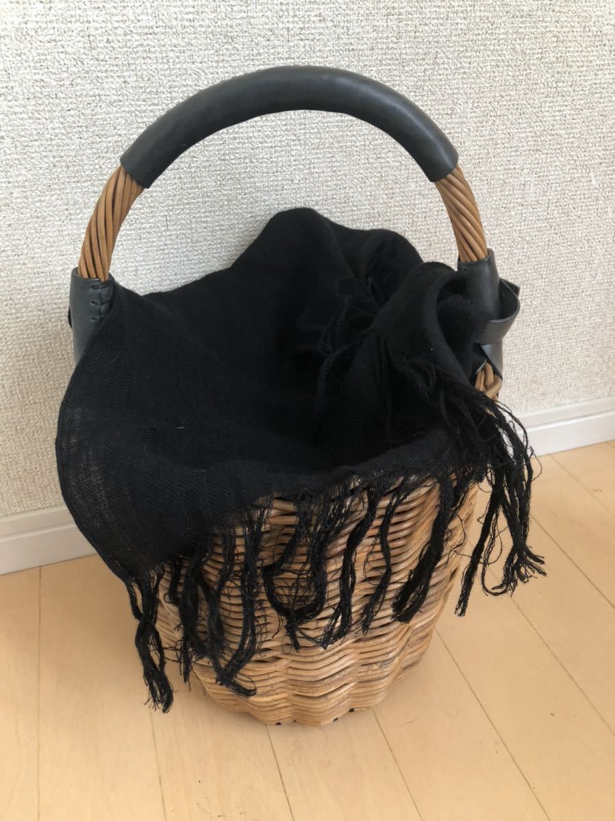ebagos エバゴス かごバッグ バケツ型 ブラック ebagos エバゴス