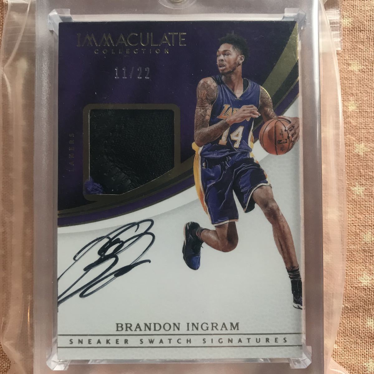 Carte Brandon Ingram 2016 Panini Select Blue - CSG 9 - RC Lakers #91