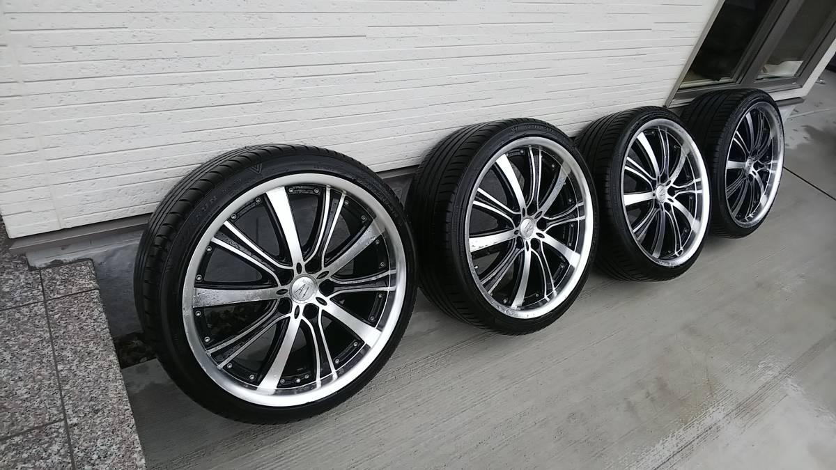 ANHELO ホイール 19インチ 4本セット F/R8.5J PCD114.3 5H アネーロ 