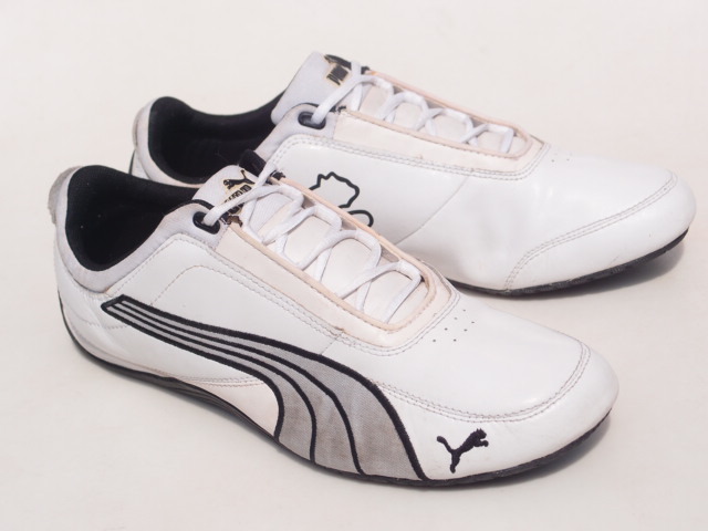 イラスト 手描き 限定 PUMA ドリフトキャット 白 レザー Lo 26，5cm □