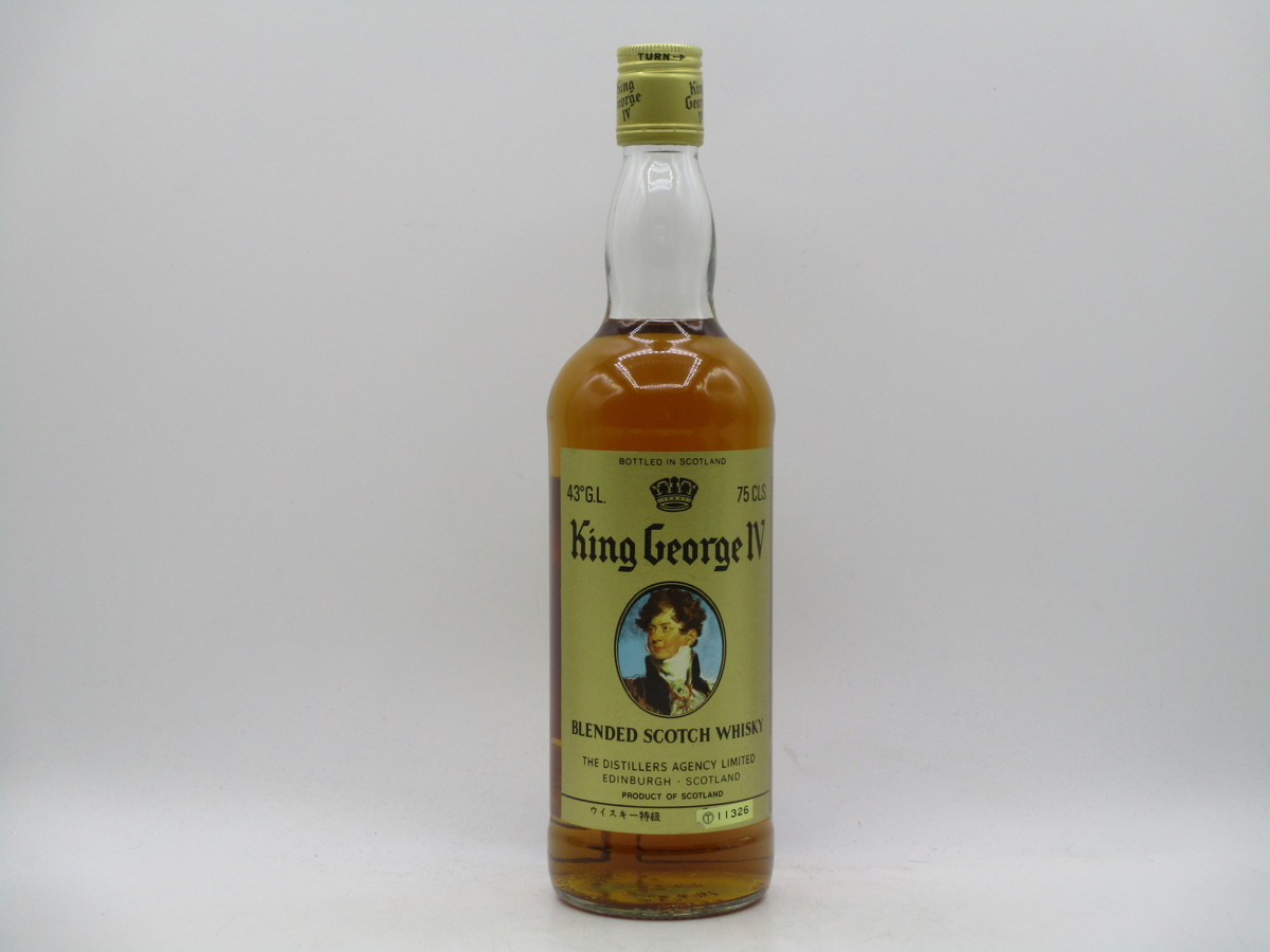 George IV King スコットランド750ml ウイスキー 「キングジョージ4 KING GEORGE 4世 キングジョージ 4世 スコッチ ウイスキー 未開封 古酒 X4797