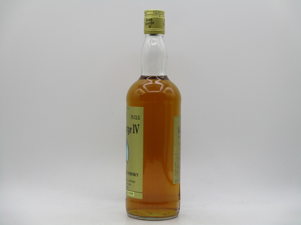 George IV King スコットランド750ml ウイスキー 「キングジョージ4 KING GEORGE 4世 キングジョージ 4世 スコッチ ウイスキー 未開封 古酒 X4797