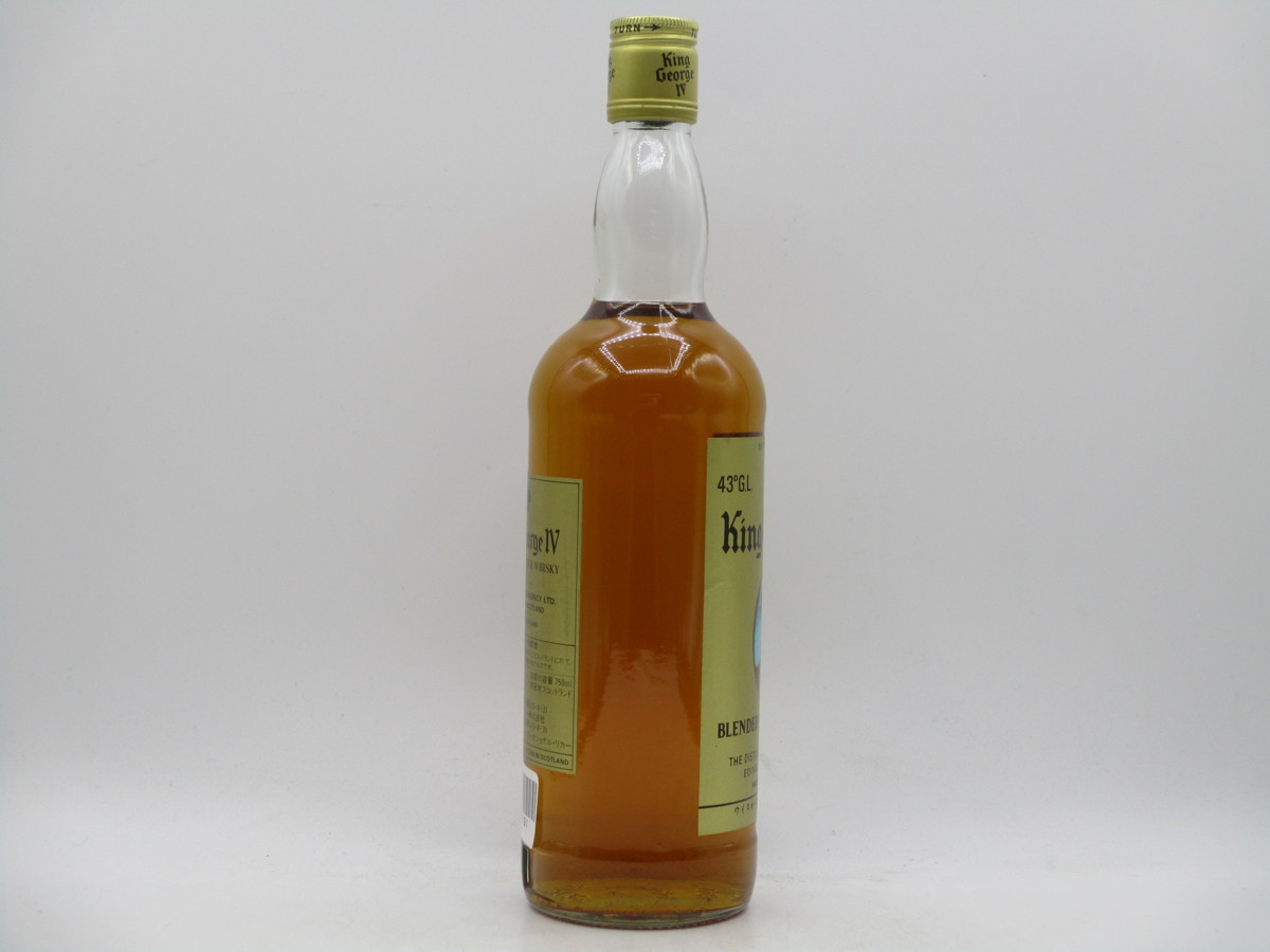 George IV King スコットランド750ml ウイスキー 「キングジョージ4 KING GEORGE 4世 キングジョージ 4世 スコッチ ウイスキー 未開封 古酒 X4797