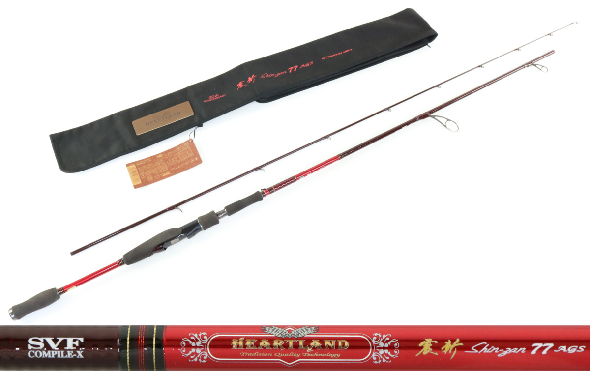 HOT，新品 品 DAIWA ダイワ ハートランド 震斬77 AGS 772MFS-SV AGS17(2ピーススピニングロッド)｜売買されたオークション情報、yahooの商品情報をアーカイブ公開 - オークファン ルアーロッド